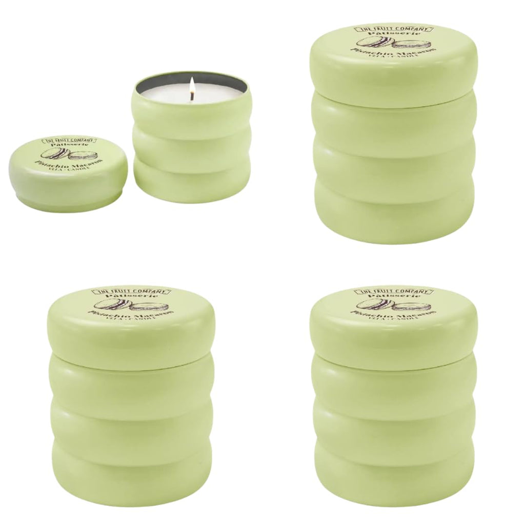 Velas aromáticas Pâtisserie The Fruit Company – Pack 4 – Pistacho Macaron