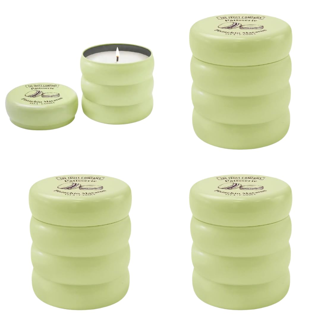Velas aromáticas Pâtisserie The Fruit Company – Pack 4 – Pistacho Macaron