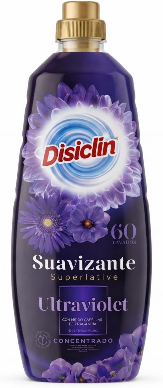 Suavizante concentrado Disiclin – Pack 4 botellas (240 lavados) – Ultravioleta