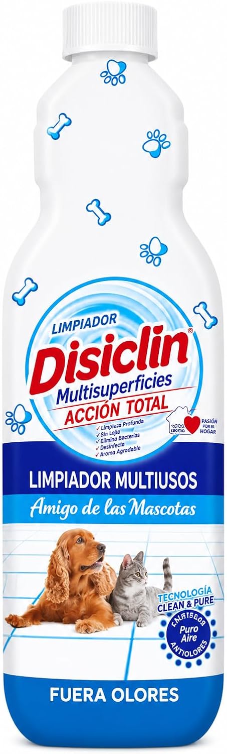 Limpiador multiusos para mascotas Disiclin – Pack 4 – 1 L