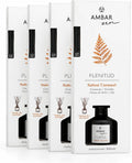 Pack de 4 Mikados Amber Zen Salted Caramel – Aroma Caramelo Salado y Vainilla