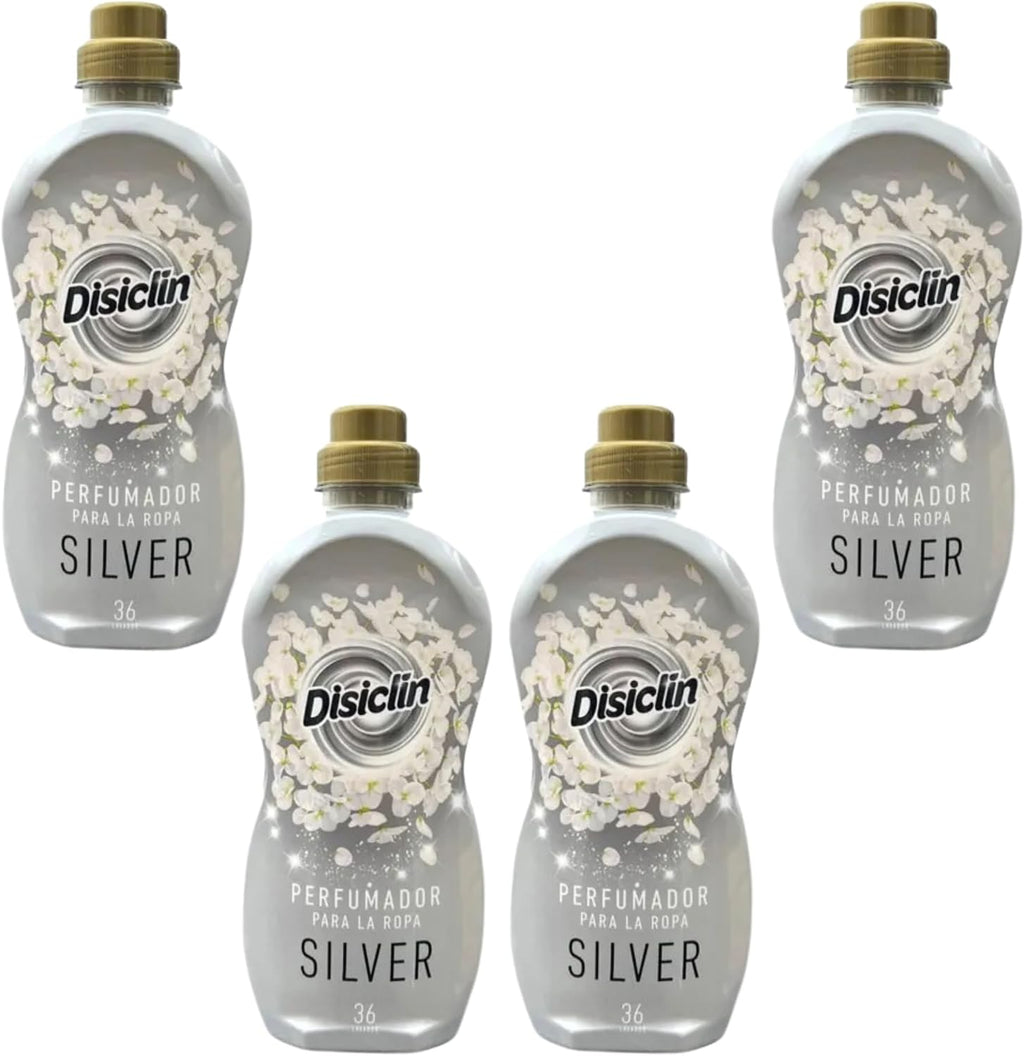Perfumador de ropa Disiclin – Pack 4 botellas (144 lavados) – Silver