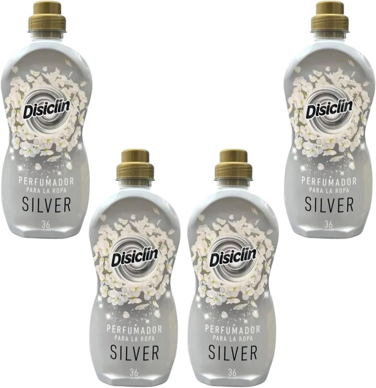 Perfumador de ropa Disiclin – Pack 4 botellas (144 lavados) – Silver