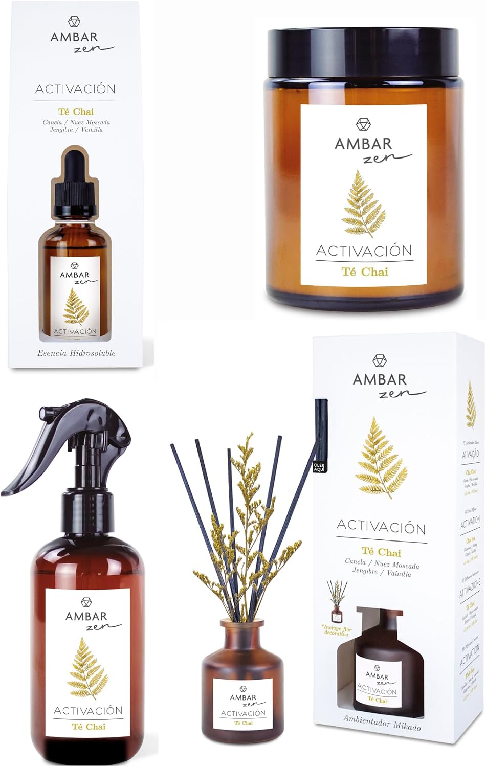 Pack Ambientador Hogar Ambar Zen