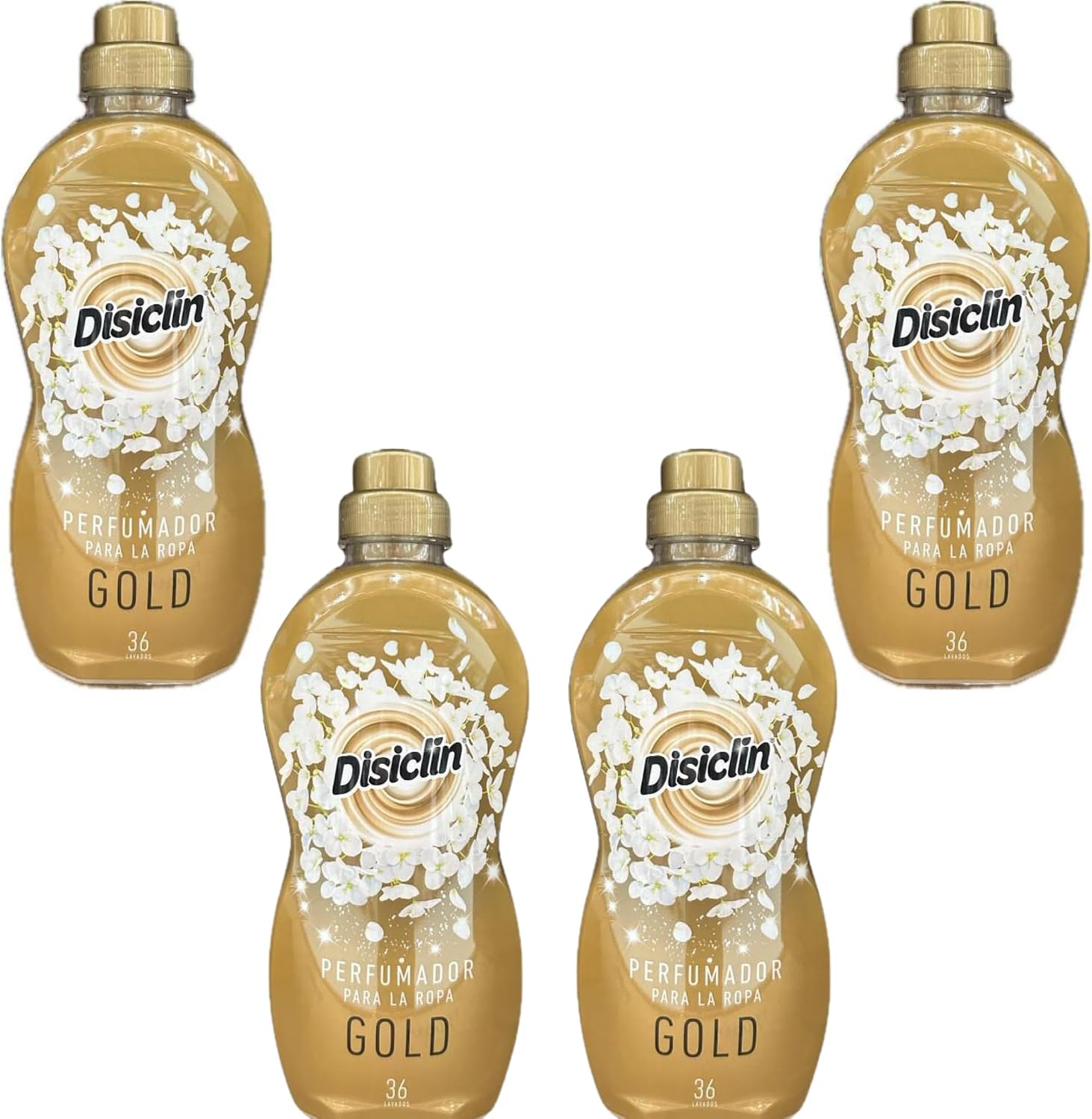 Perfumador de ropa Disiclin – Pack 4 botellas (144 lavados) – Gold