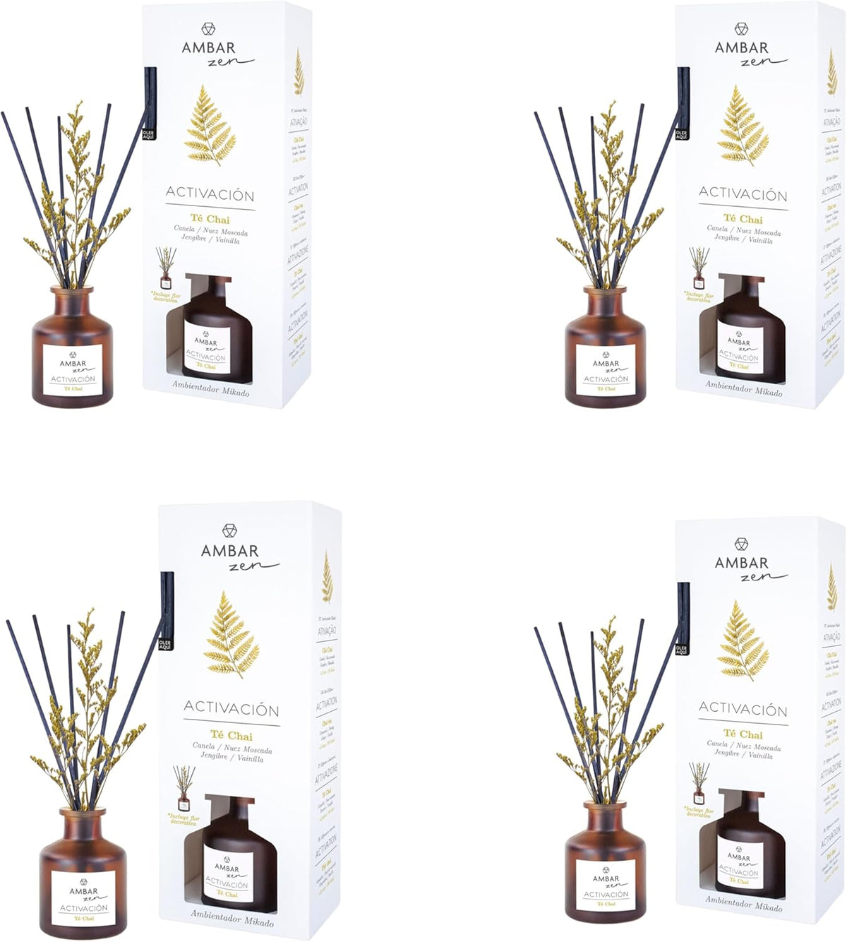 Pack de 4 Mikado Ámbar Zen Cerezo en Flor Renacer