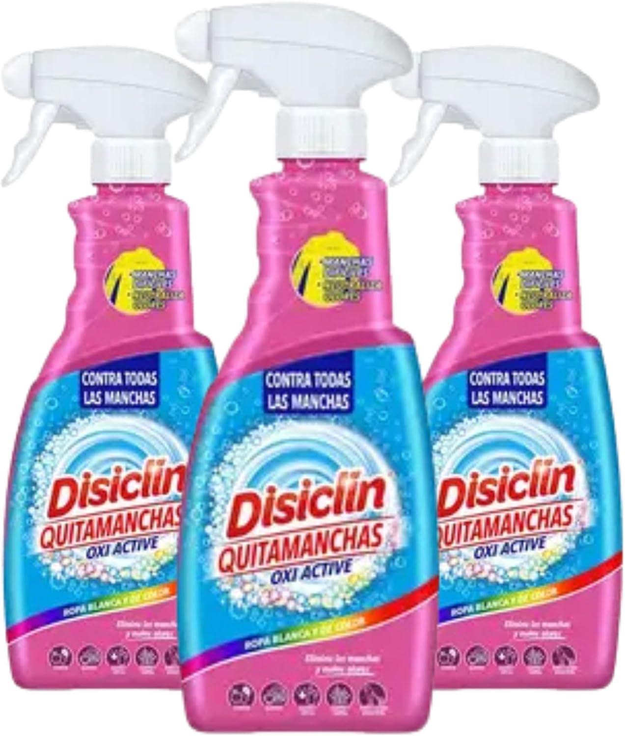 Quitamanchas Oxi Active Disiclin – Pack 3 – Spray 750 ml (pack 3)