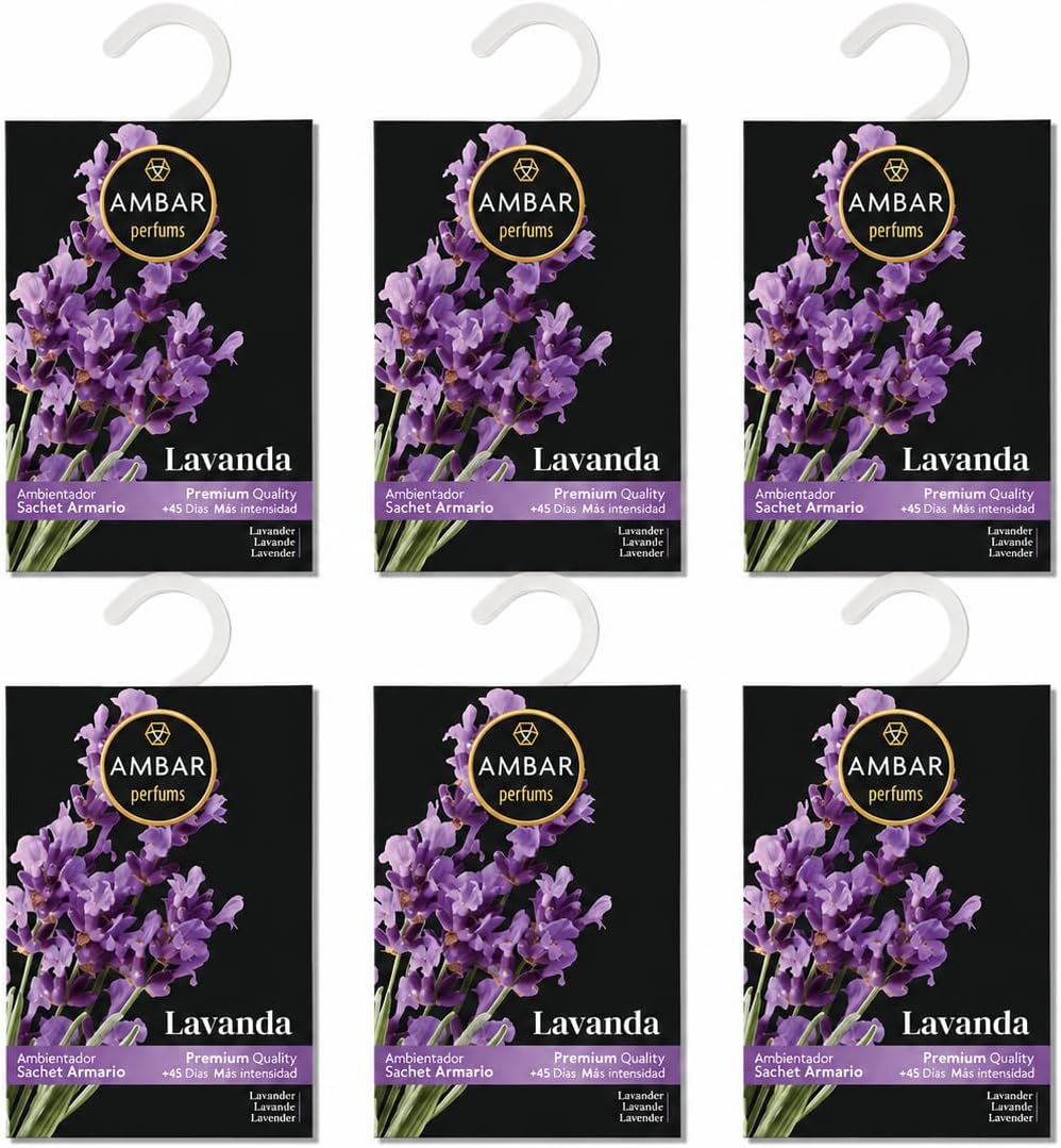 Ambientador de Armario Ambar Perfums – Pack 6 Unidades