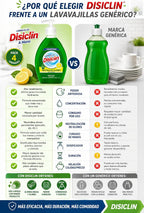 Lavavajillas concentrado Disiclin – Pack 4 – Limón 600 ml