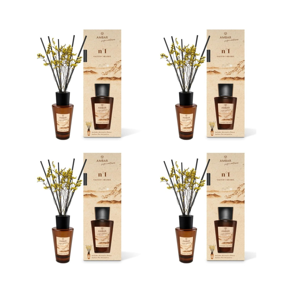 Pack 4 Ambientadores Mikado Ambar Signature 85 ml