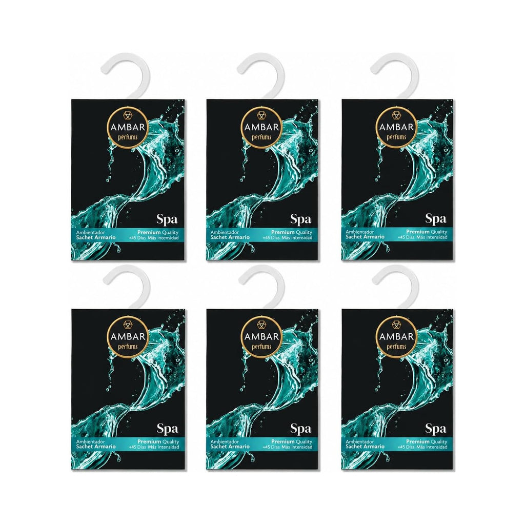 Ambientador de Armario Ambar Perfums – Pack 6 Unidades – Spa
