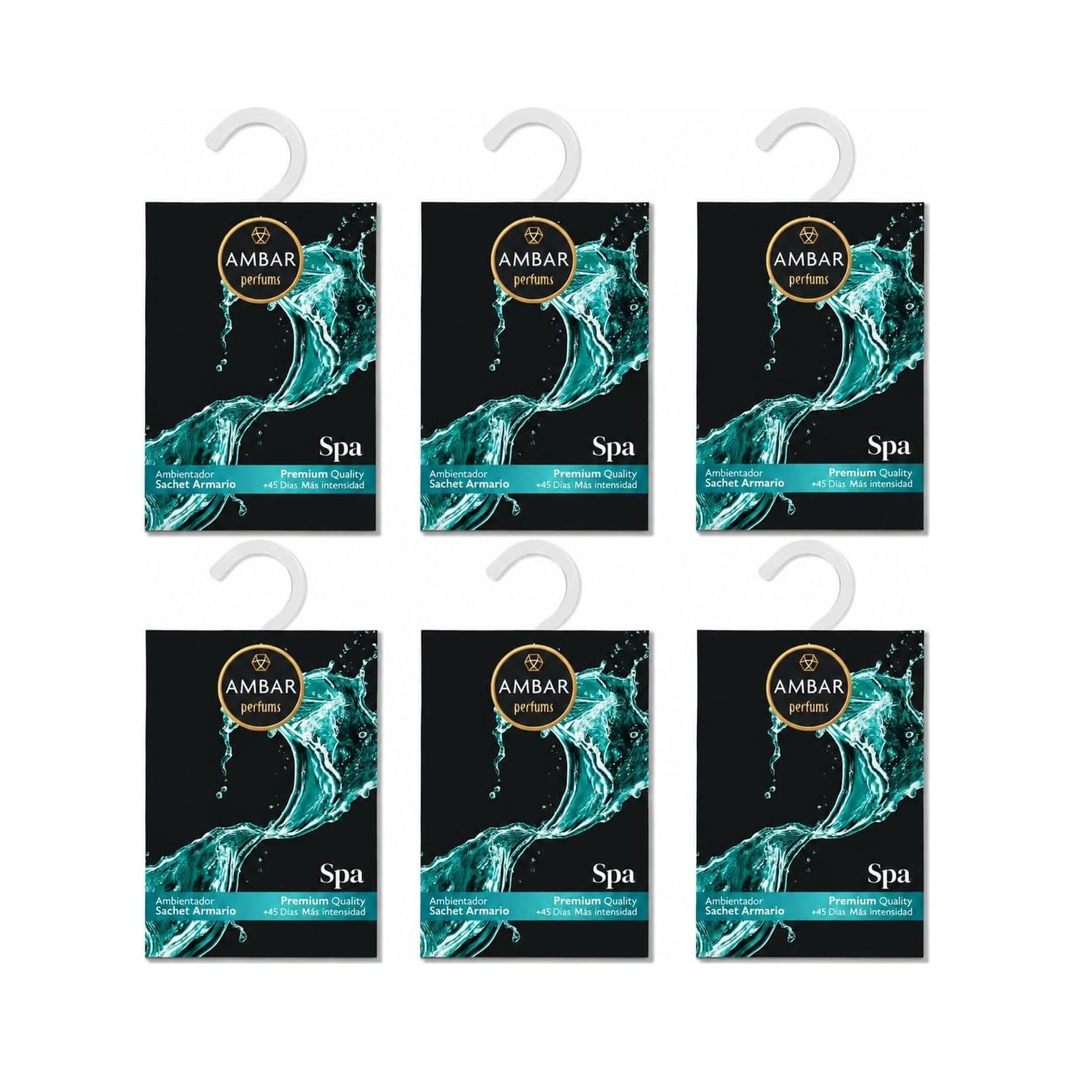 Ambientador de Armario Ambar Perfums – Pack 6 Unidades – Spa