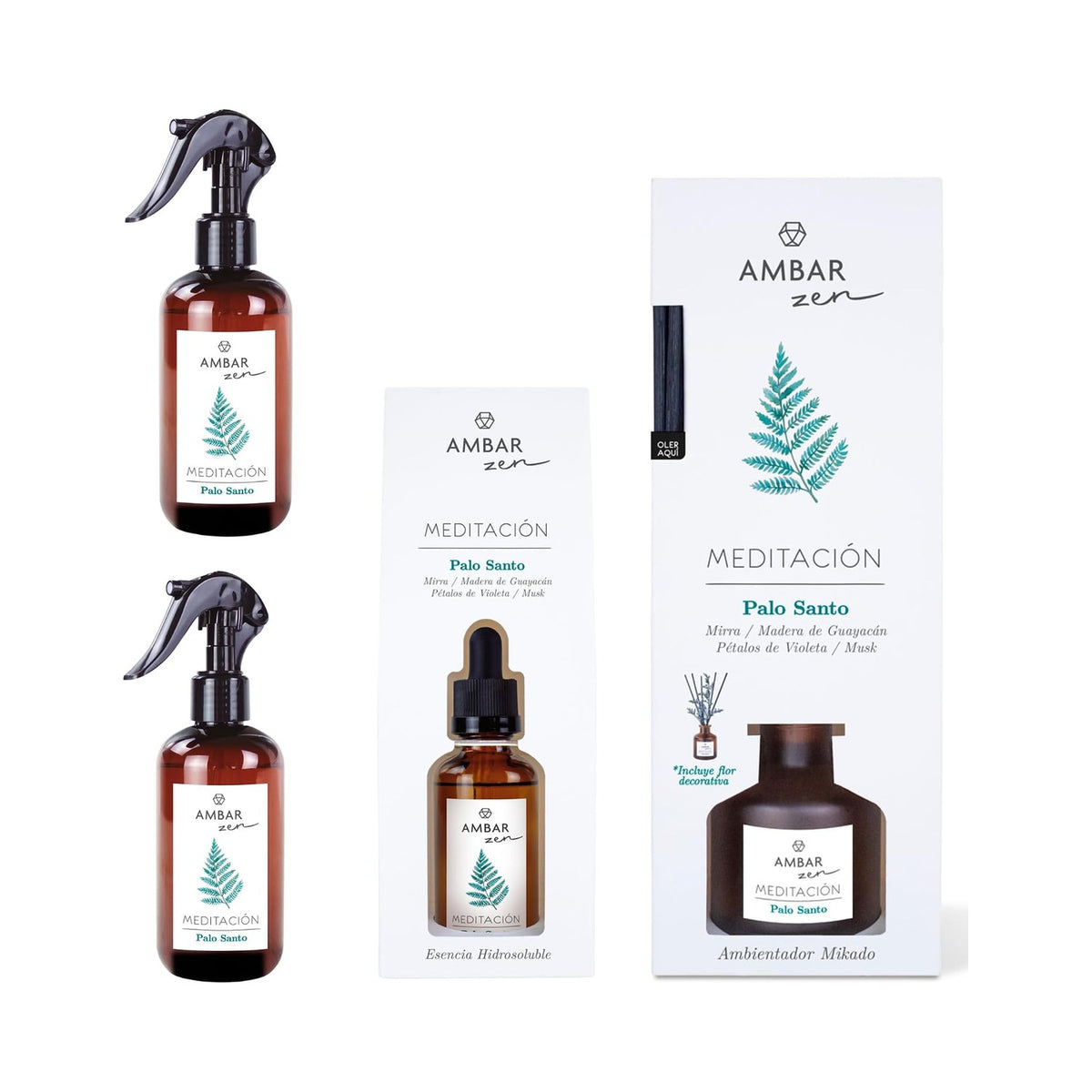 Pack Ambientador Hogar Ambar Zen – Palo Santo