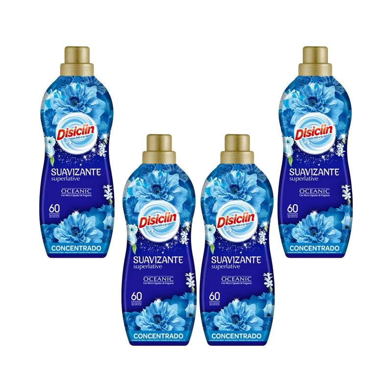 Suavizante concentrado Disiclin – Pack 4 botellas (240 lavados)