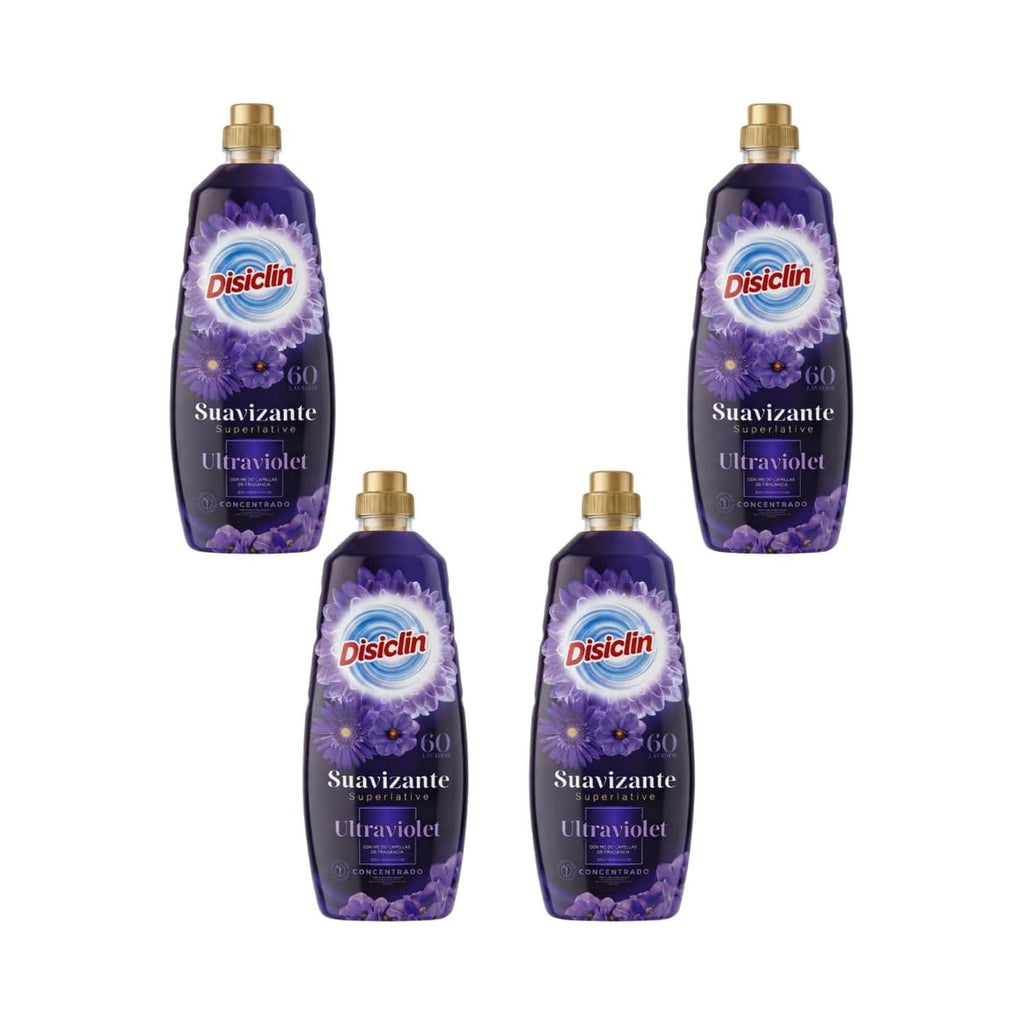 Suavizante concentrado Disiclin – Pack 4 botellas (240 lavados) – Ultravioleta