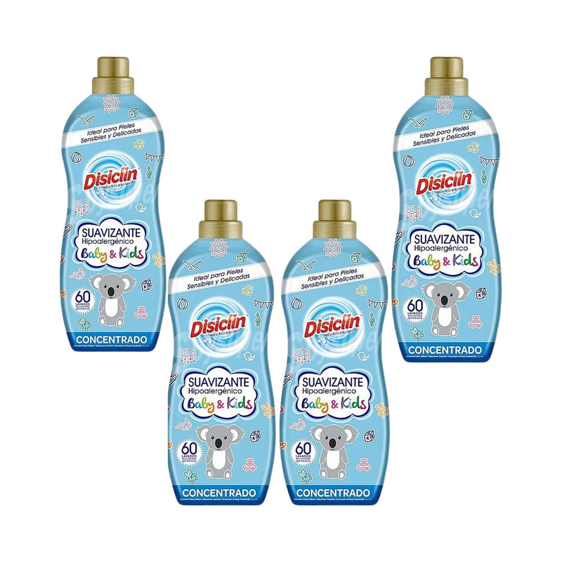 Suavizante concentrado Disiclin – Pack 4 botellas (240 lavados)