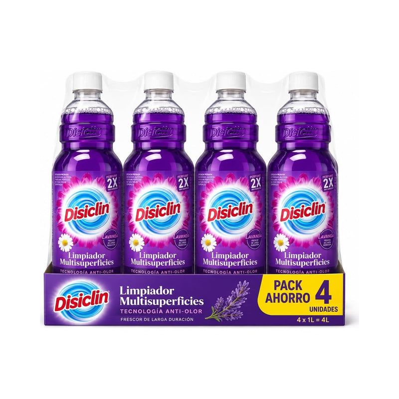 Limpiador multisuperficies Disiclin 1 L – Pack 4