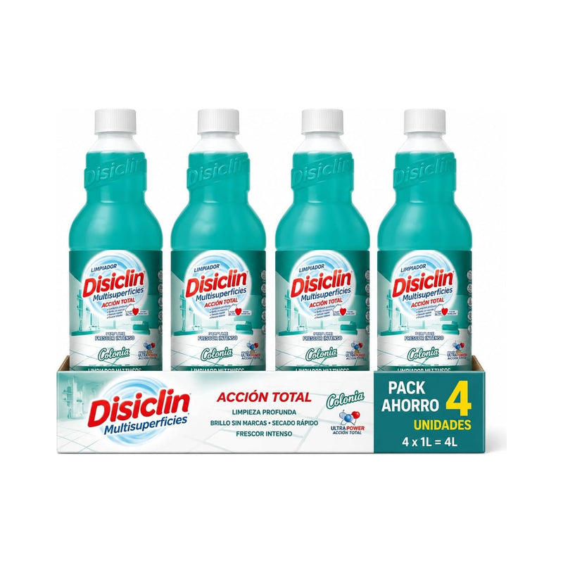 Limpiador multisuperficies Disiclin 1 L – Pack 4