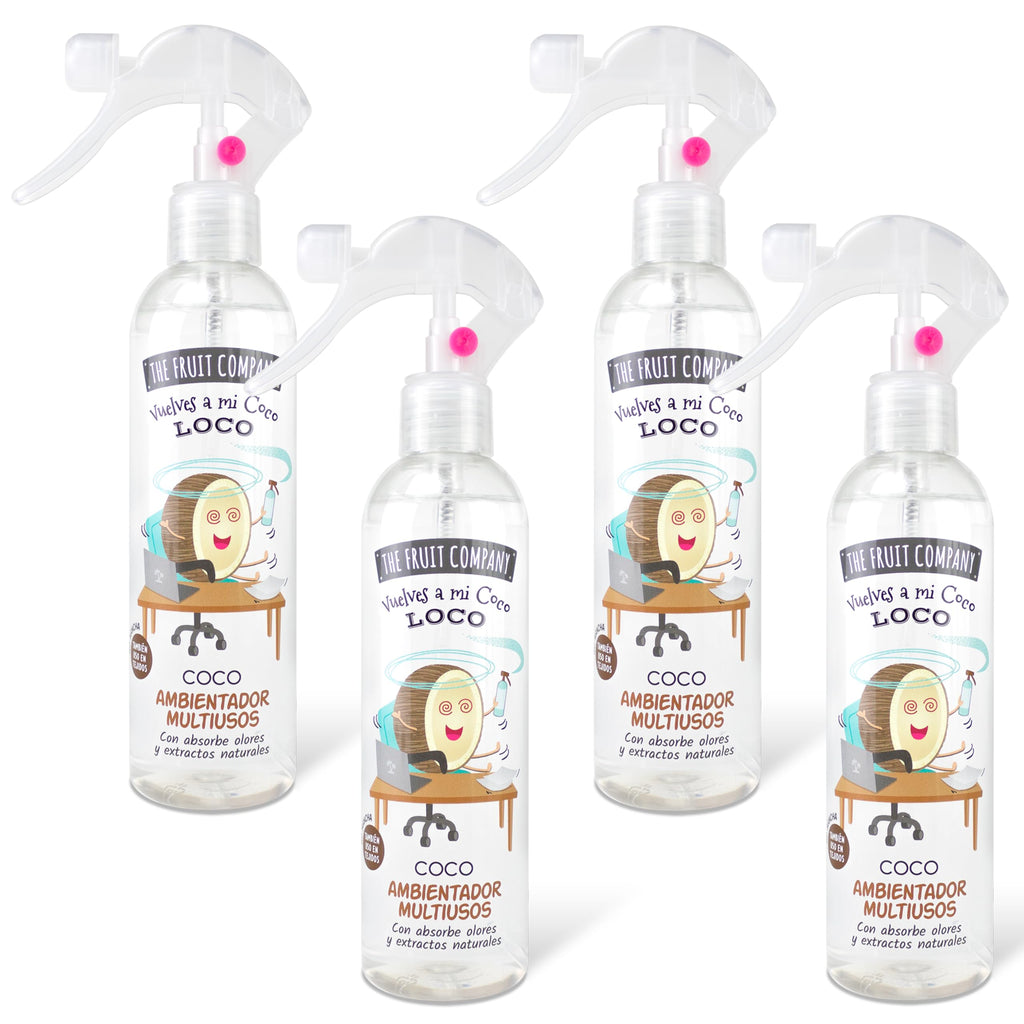 Spray ambientador The Fruit Company – Pack 4 – Coco