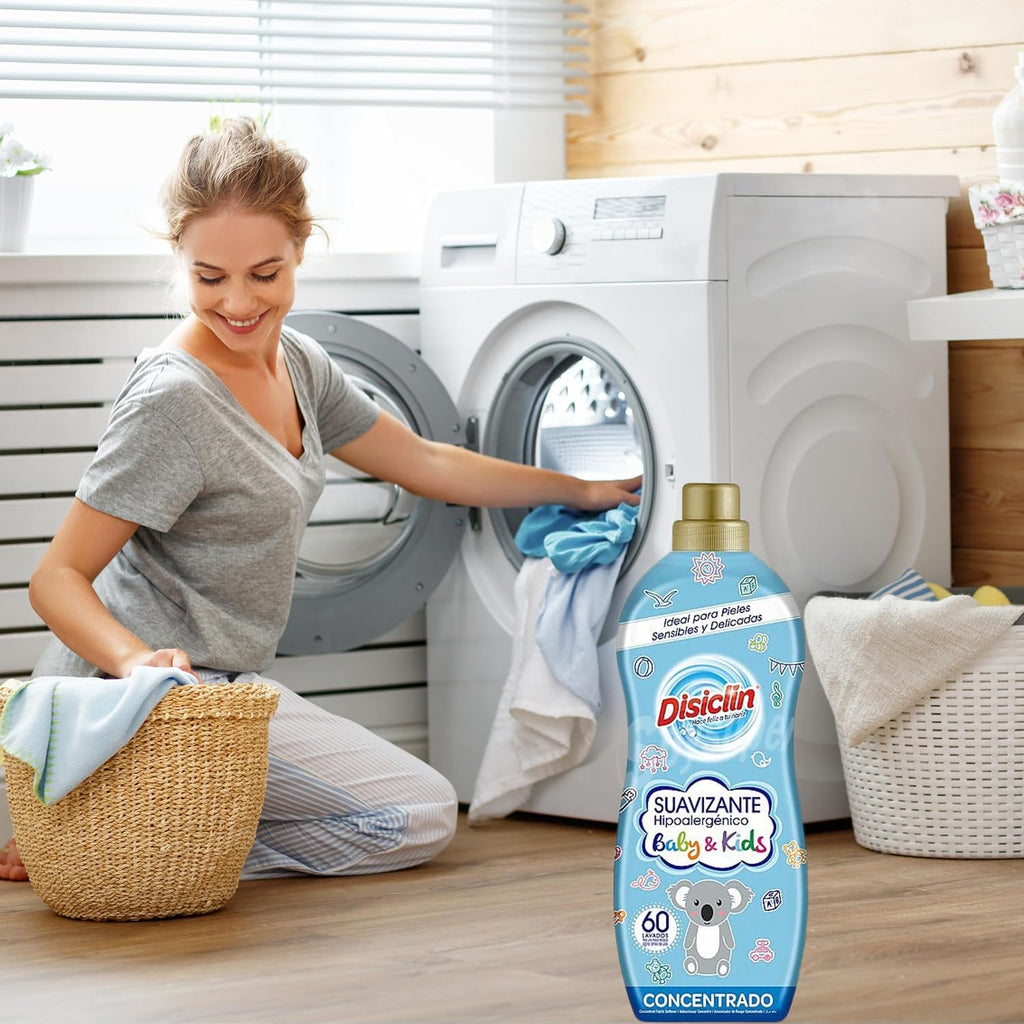 Suavizante concentrado Disiclin – Pack 4 botellas (240 lavados) – Baby & Kids