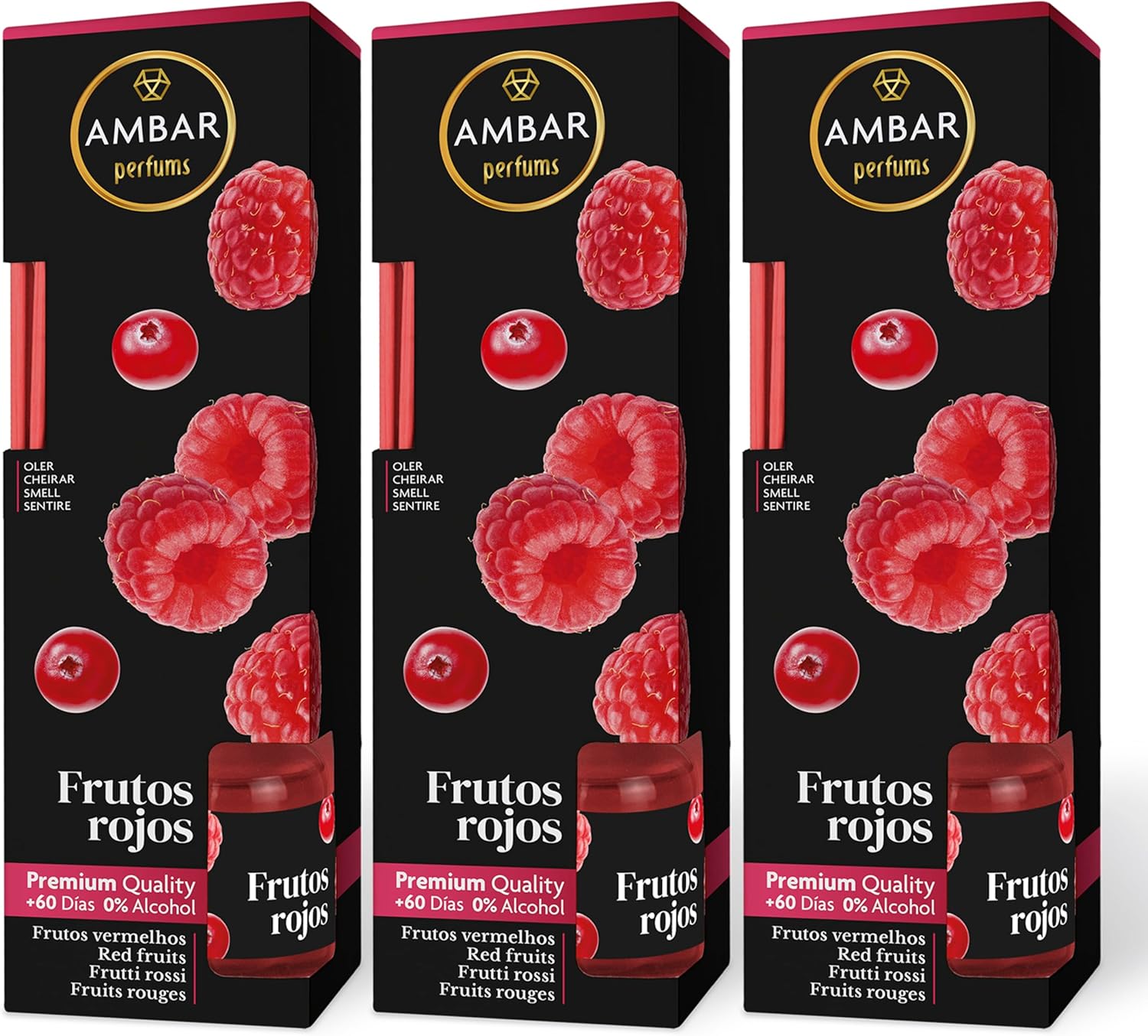 Ambar Perfums Ambientador Mikado Dama de Noche (Pack 3 uds. x 45 ml)