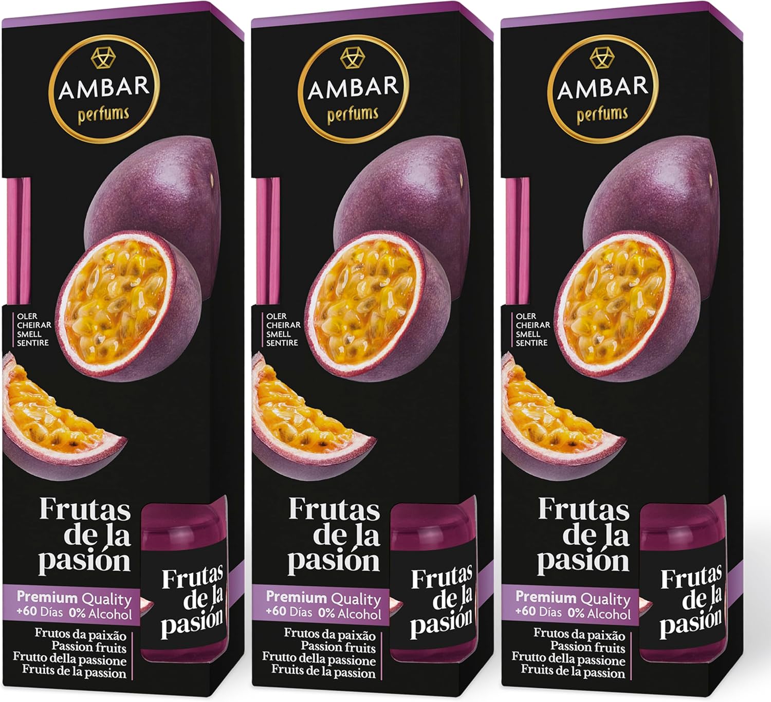 Ambar Perfums Ambientador Mikado Dama de Noche (Pack 3 uds. x 45 ml)