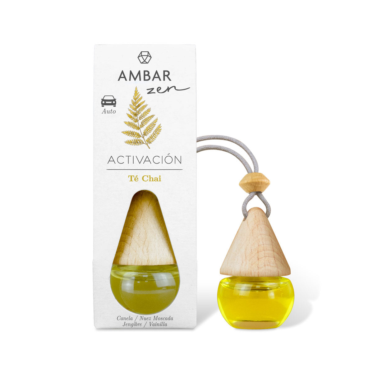 Ambientador de coche Té Chai Ambar Zen